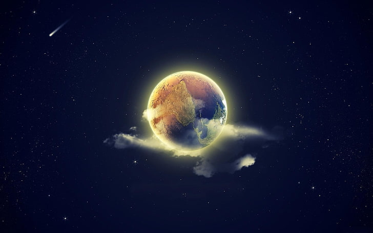 Awan luar  angkasa  digital earth skyscapes 1920x1200 Planet 