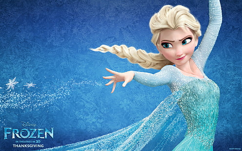Принцесса Эльза, Frozen (фильм), кино, HD обои HD wallpaper