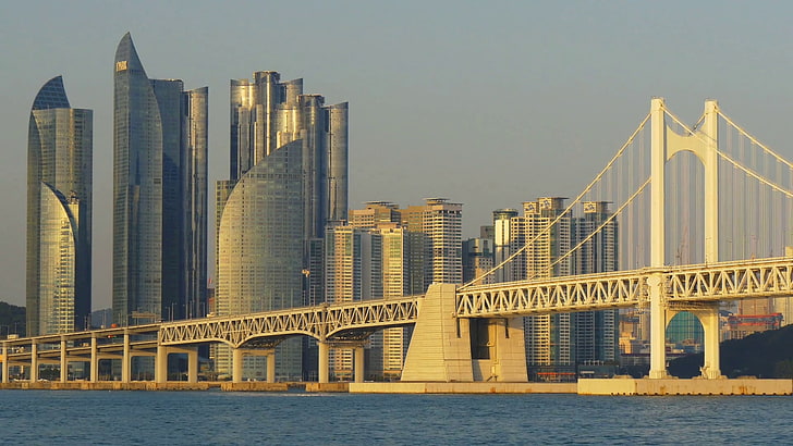 Brücke, Busan, Gwan, HD-Hintergrundbild