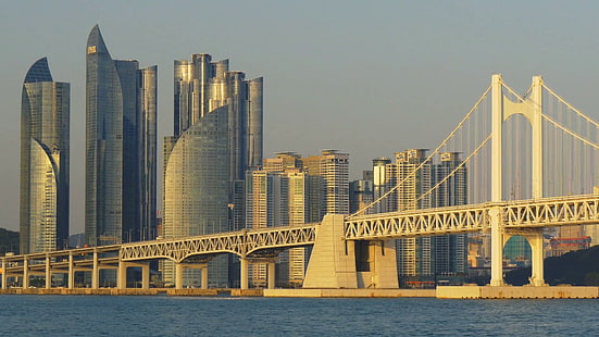 Brücke, Busan, Gwan, HD-Hintergrundbild HD wallpaper