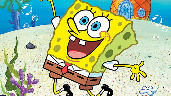Spongebob Square Pants illustration, SpongeBob SquarePants, cartoon, HD tapet HD wallpaper