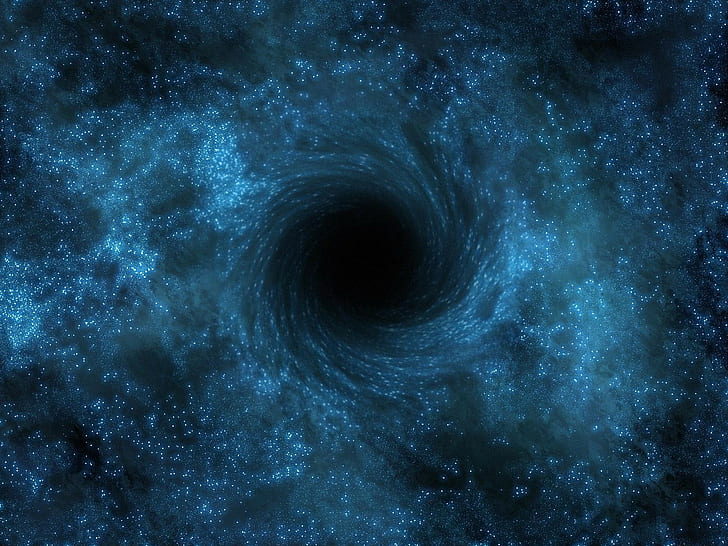Супермасивна, черна дупка, въртене, светлина, HD тапет