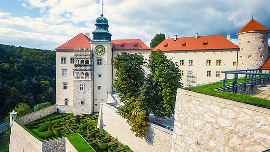 Pieskowa Skała, castle, Poland, Polish, HD wallpaper HD wallpaper