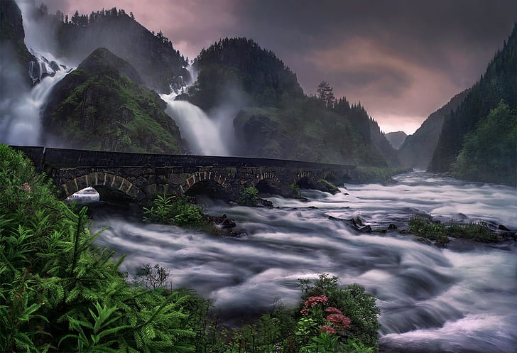 Natur, Landschaft, Brücke, HD-Hintergrundbild
