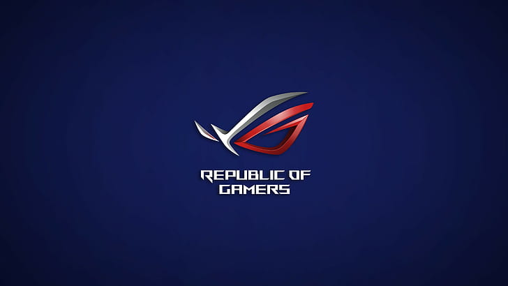 Republic of Gamers, logo, ASUS, Fondo de pantalla HD