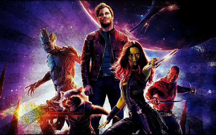 Guardians of the Galaxy digital wallpaper, movies, HD wallpaper
