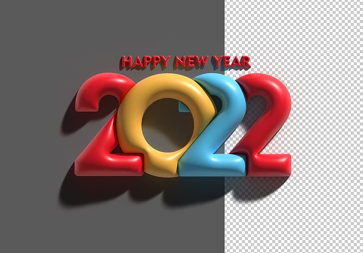 Natal, angka, Tahun baru, 2022, Wallpaper HD