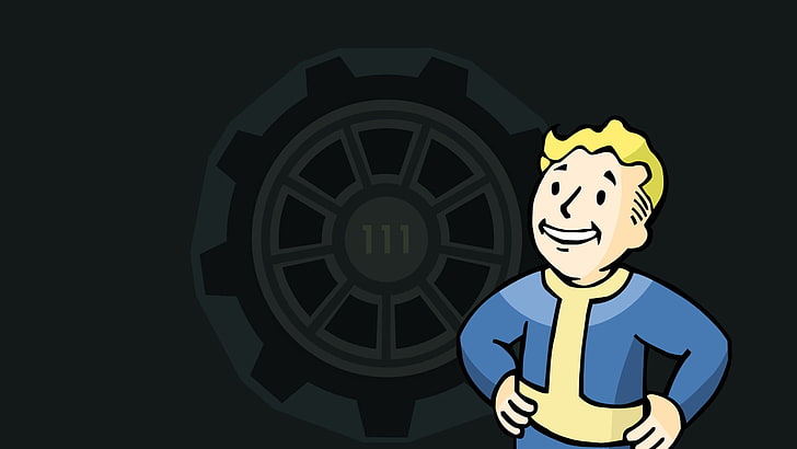 Volt Boy тапет, Fallout 4, видео игри, Vault 111, Vault Boy, Fallout, Bethesda Softworks, апокалиптичен, HD тапет