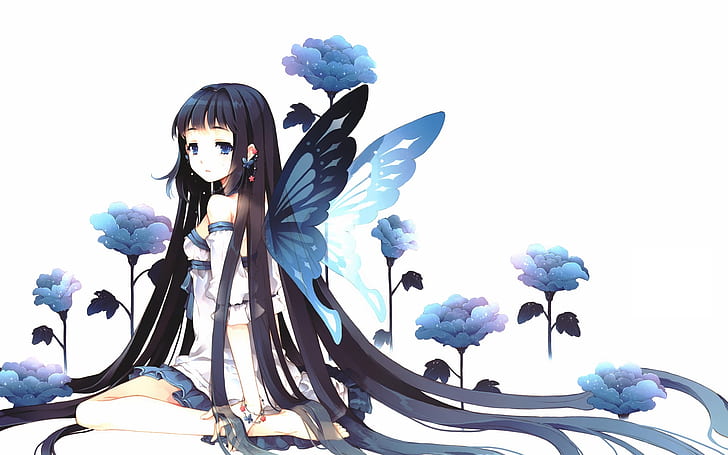gadis anime, Sword Art Online, rambut hitam, rambut panjang, Yui (Sword Art Online), Wallpaper HD