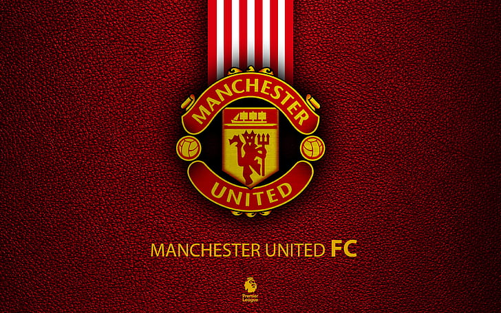 Logo, Football, Manchester United, Football, Emblème, Club Anglais, Fond d'écran HD