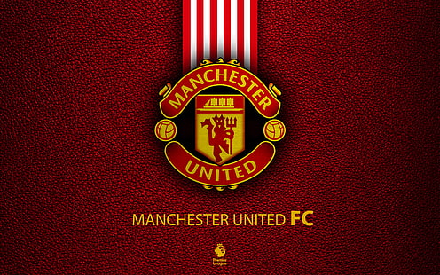 Logo, Sepak Bola, Manchester United, Sepak Bola, Lambang, Klub Inggris, Wallpaper HD HD wallpaper
