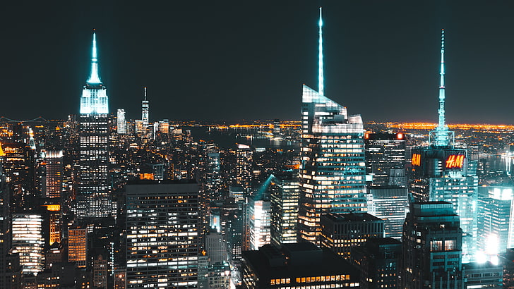 cityscape, kota, Empire State Building, New York City, Wallpaper HD