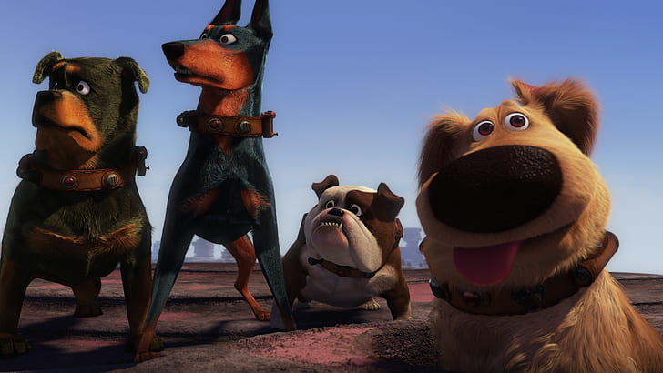movies, Up (movie), dog, animated movies, Pixar Animation Studios, HD wallpaper