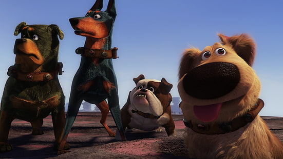 filmer, Up (film), hund, animerade filmer, Pixar Animation Studios, HD tapet HD wallpaper