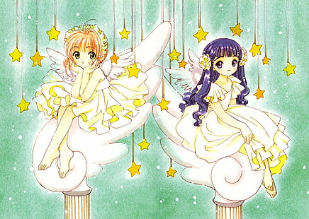 Anime, Cardcaptor Sakura, Sakura Kinomoto, Tomoyo Daidouji, Tapety HD HD wallpaper