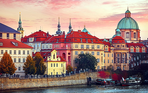 a cidade, Praga, República Tcheca, HD papel de parede HD wallpaper