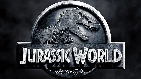 ผนังโลโก้หิน Jurassic Park, วอลล์เปเปอร์ HD HD wallpaper