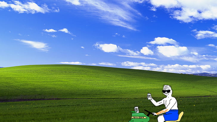 memes, Windows XP, boomer, HD wallpaper