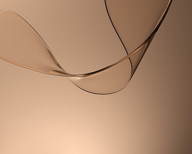 Waves, Curves, Stock, Huawei MediaPad M5, Golden brown, HD wallpaper HD wallpaper