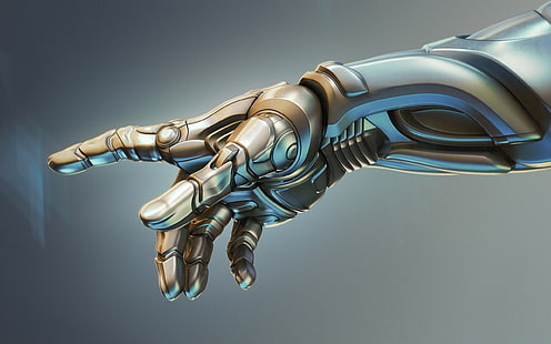 mechanizm, robot, ręka, cyborg, Tapety HD HD wallpaper