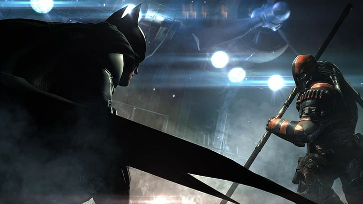 Batman: Arkham Origins Batman Deathstroke DC HD, video games, batman, dc, arkham, origins, deathstroke, HD wallpaper