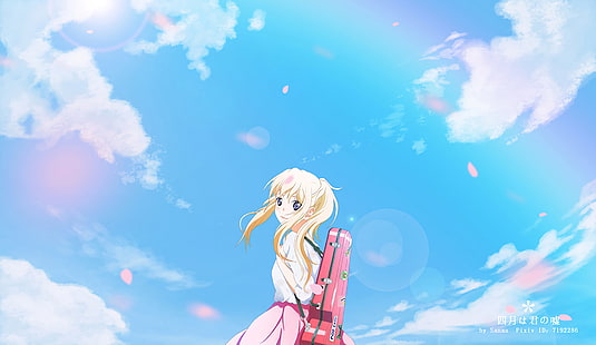 Anime, Lie Anda pada bulan April, Kaori Miyazono, Wallpaper HD HD wallpaper