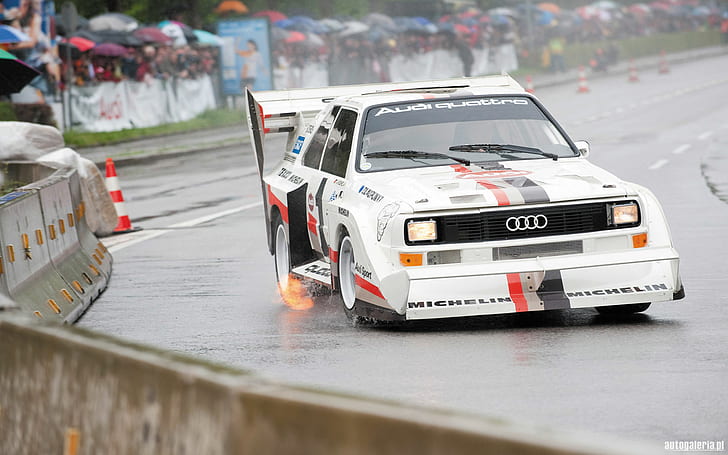 Audi Backfire chama fogo água chuva pista de corrida pista de corrida HD, carros, água, corrida, fogo, pista, chuva, audi, chama, tiro pela culatra, HD papel de parede