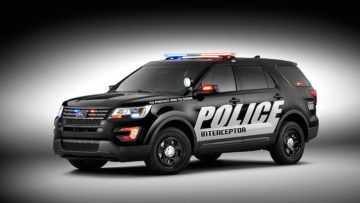 2016 Ford Police Interceptor Car HD, 2016, Ford, Abfangjäger, Polizei, HD-Hintergrundbild