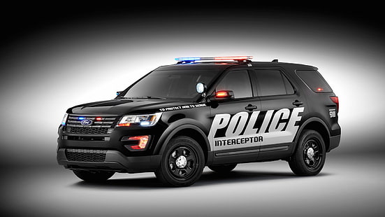 2016 Ford Police Interceptor Car HD、2016、フォード、インターセプター、警察、 HDデスクトップの壁紙 HD wallpaper