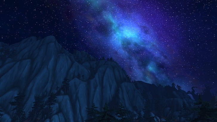 World of Warcraft, gunung tinggi, Legiun, Wallpaper HD