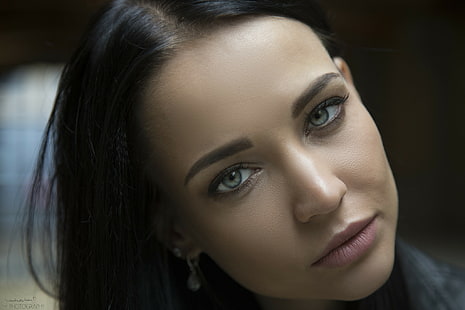 Angelina Petrova, rostro, mujer, retrato, Fondo de pantalla HD HD wallpaper