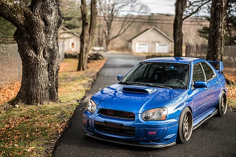 Subaru, Impreza, WRX, Blau, STI, HD-Hintergrundbild HD wallpaper