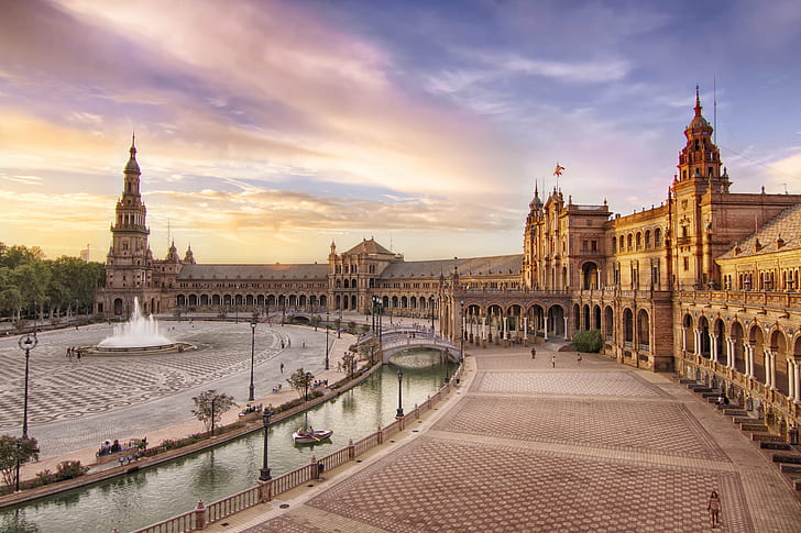 Foto der beige Kathedrale in der Nähe von Wasser, Plaza de España, Foto, beige, Kathedrale, Wasser, Sevilla, Monumento, BIC, RI-51, Architektur, berühmter Ort, Europa, HD-Hintergrundbild