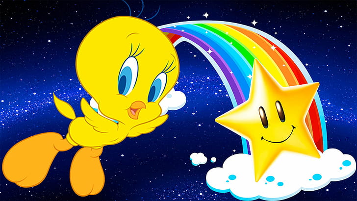 Cartone animato Looney Tunes Tweety Bird Movie Star Sfondo grafico Desktop HD Wallpaper 1920 × 1080, Sfondo HD