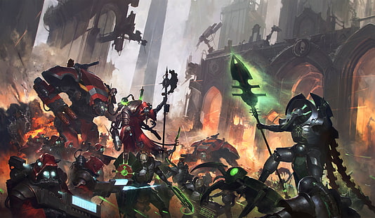 WH40K, Warhammer 40.000, Necrons, Adeptus Mechanicus, Videospiele, HD-Hintergrundbild HD wallpaper