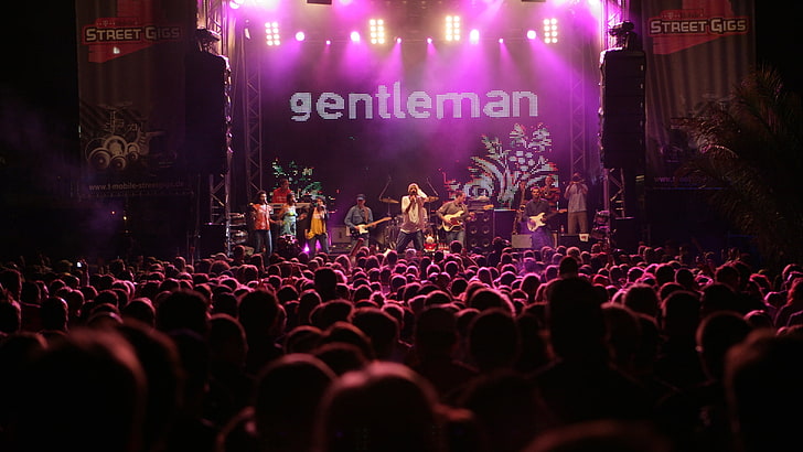 Gentleman band, gentleman, scene, fan, show, heads, HD wallpaper