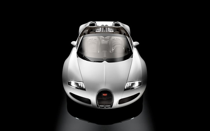 Bugatti Veyron Grand Sport 2008, silver Bugatti convertible, Cars, Bugatti, 2008, HD wallpaper