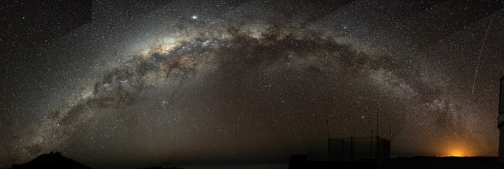 илюстрация на млечния път, Млечен път, космос, HD тапет