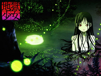 Jigoku Shoujo สาวการ์ตูน Enma Ai, วอลล์เปเปอร์ HD HD wallpaper