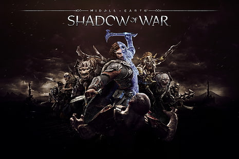 videospel, Middle-Earth: Shadow of War, Talion, orcs, Orc, The Lord of the Rings, hammare, Middle-earth, Celebrimbor, HD tapet HD wallpaper
