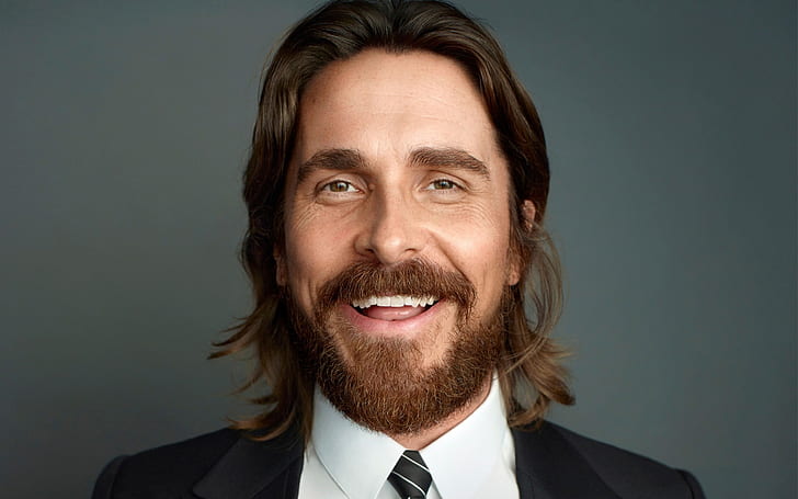 Christian Bale in Suit, actor, HD wallpaper