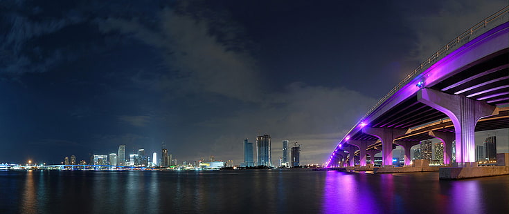 Ultra-Wide, Fotografie, Miami, Florida, HD-Hintergrundbild HD wallpaper