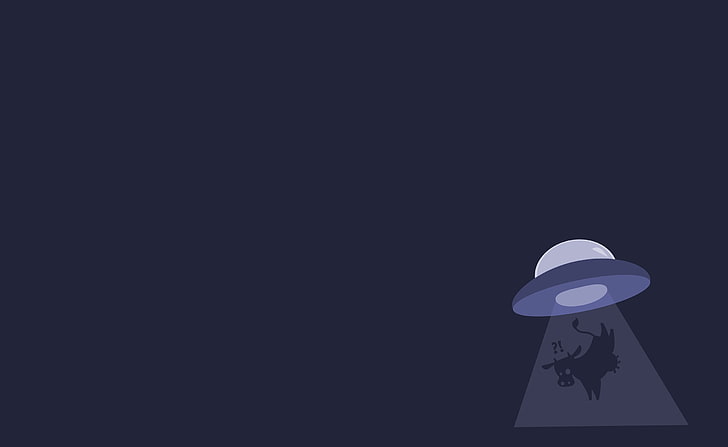 UFO, runde lila UFO-Illustration, lustig, Aero / vektorgrafiken, UFO, HD-Hintergrundbild