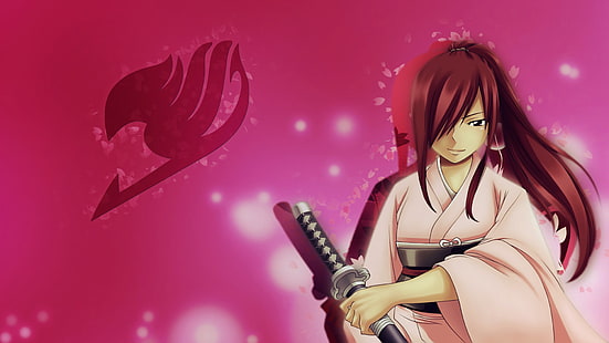 Erza Scarlet, Fairy Tail, Mage, HD тапет HD wallpaper