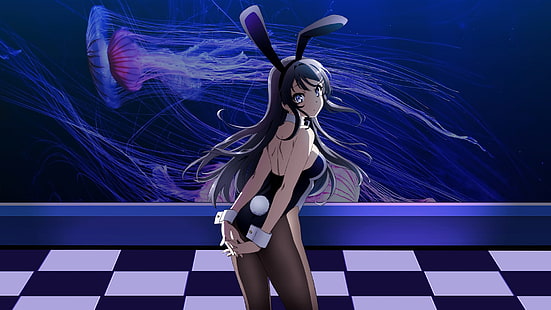 애니메이션, Rascal은 토끼 소녀 Senpai, Mai Sakurajima를 꿈꾸지 않습니다., HD 배경 화면 HD wallpaper