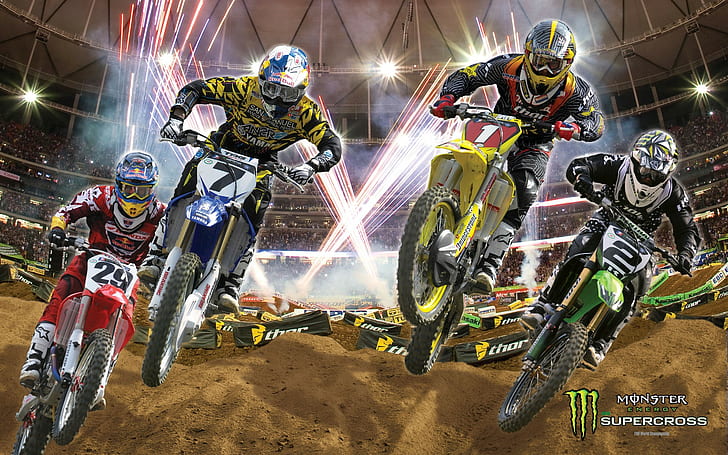 Motocross HD, esportes, motocross, HD papel de parede