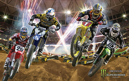 Motocross HD, sports, motocross, HD wallpaper HD wallpaper