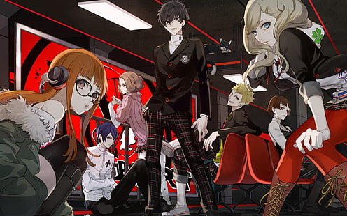 Akira Kurusu, série Persona, Phantom Thieves, Persona 5, Fond d'écran HD HD wallpaper
