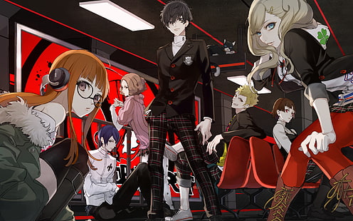 Persona 5, Persona serisi, Hayalet Hırsızlar, Akira Kurusu, HD masaüstü duvar kağıdı HD wallpaper