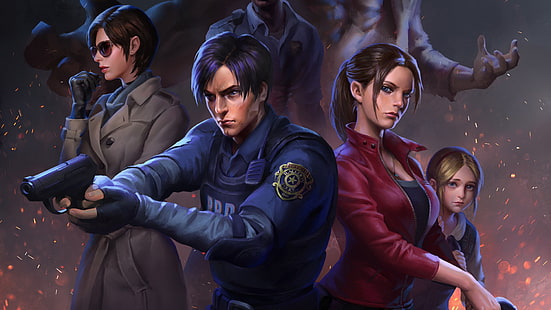 Resident Evil, Resident Evil 2 (2019), Claire Redfield, Leon S. Kennedy, Tapety HD HD wallpaper